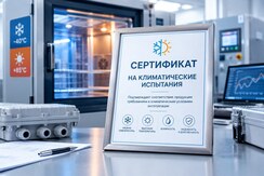 Сертификат на климатические испытания