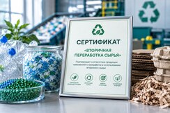 Сертификат «Вторичная переработка сырья»